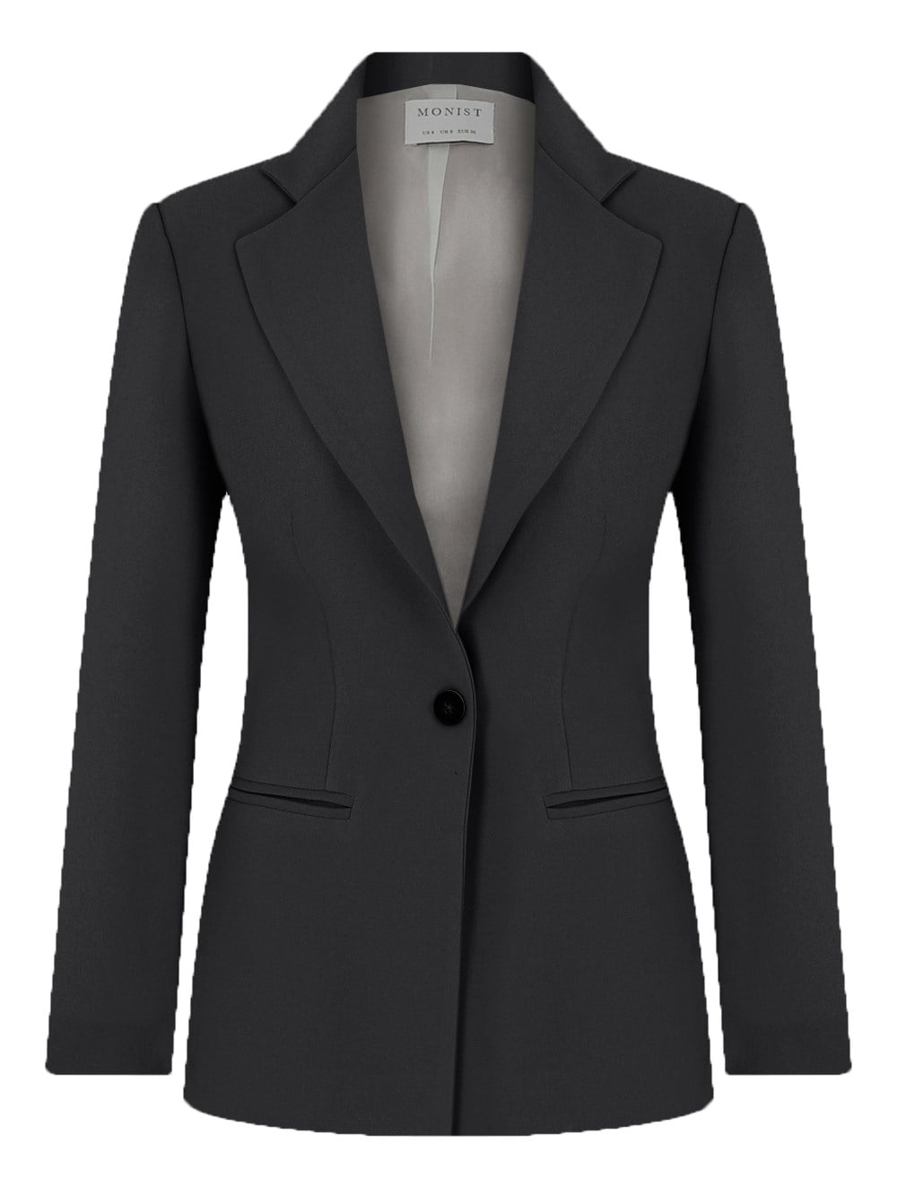 Antrasit Tek Düğmeli Klasik Blazer