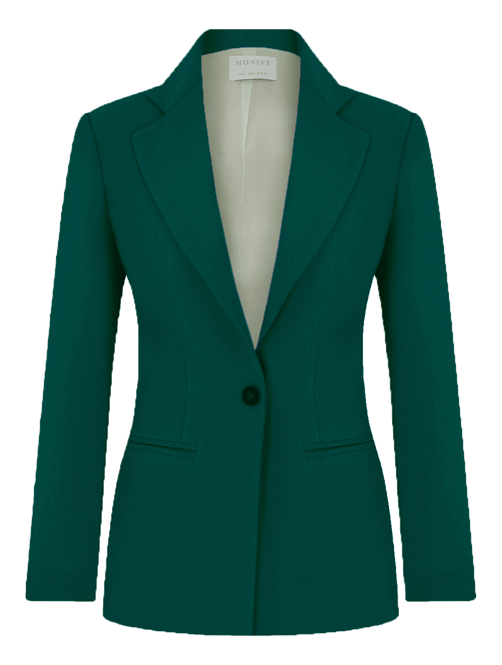 Canlı Yeşil Tek Düğmeli Klasik Blazer RK 68