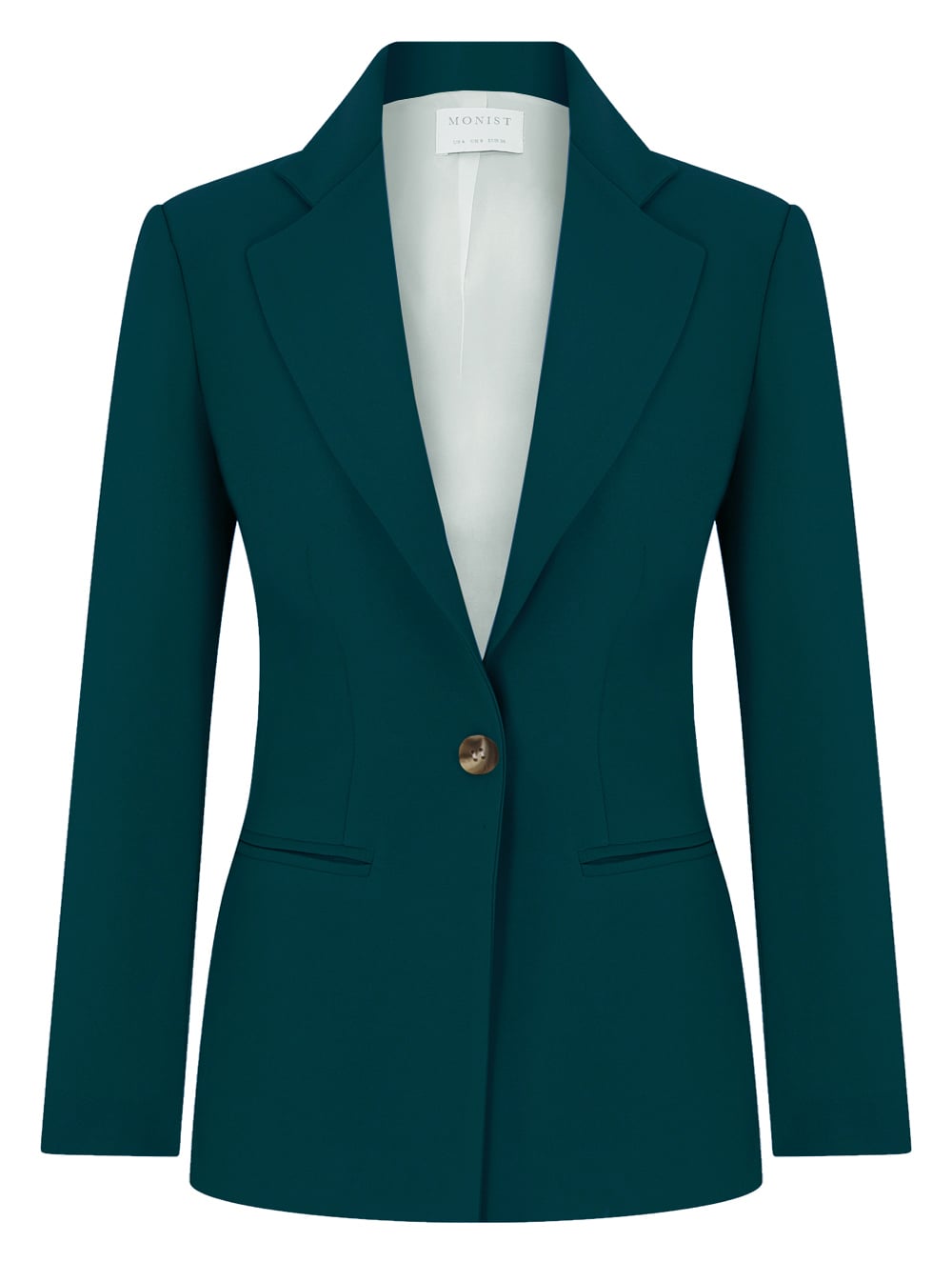 Derin Yeşil Tek Düğmeli Klasik Blazer RK 183