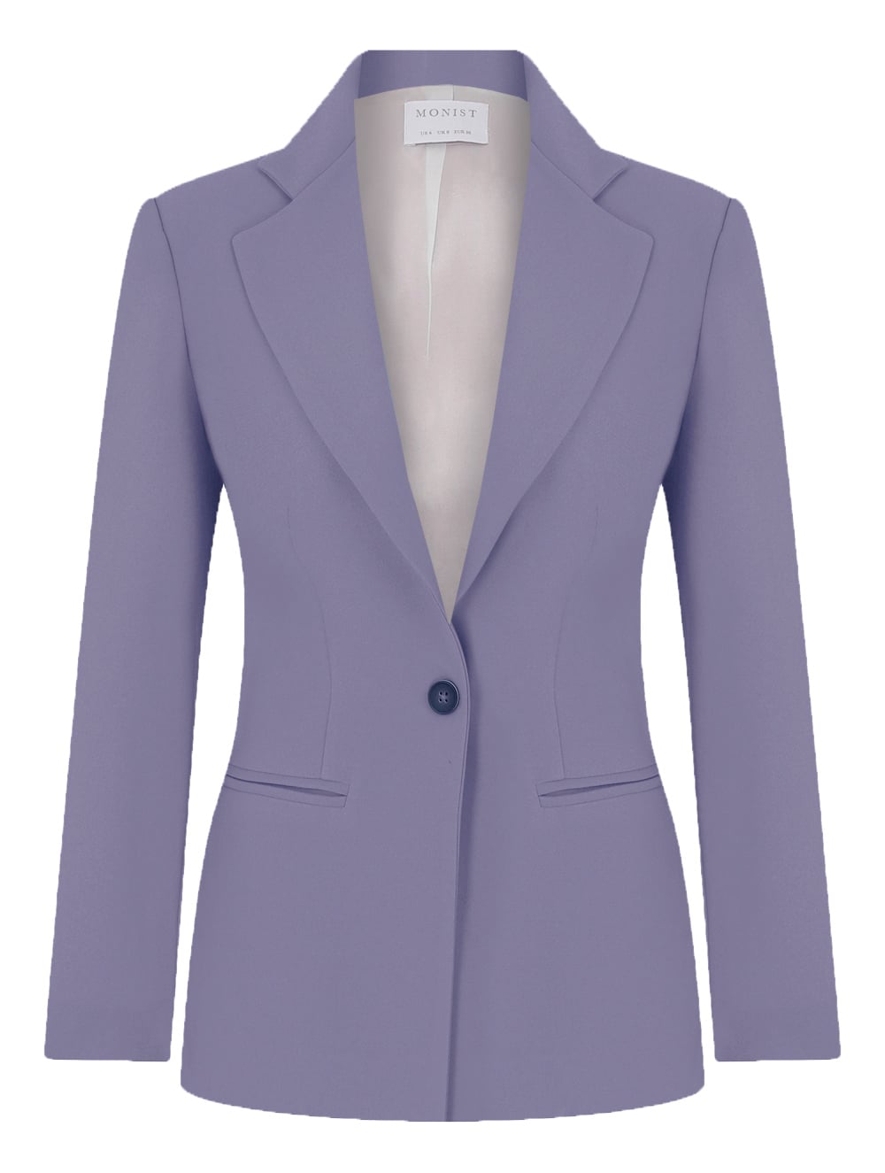 Lila Rengi Tek Düğmeli Klasik Blazer RK 197