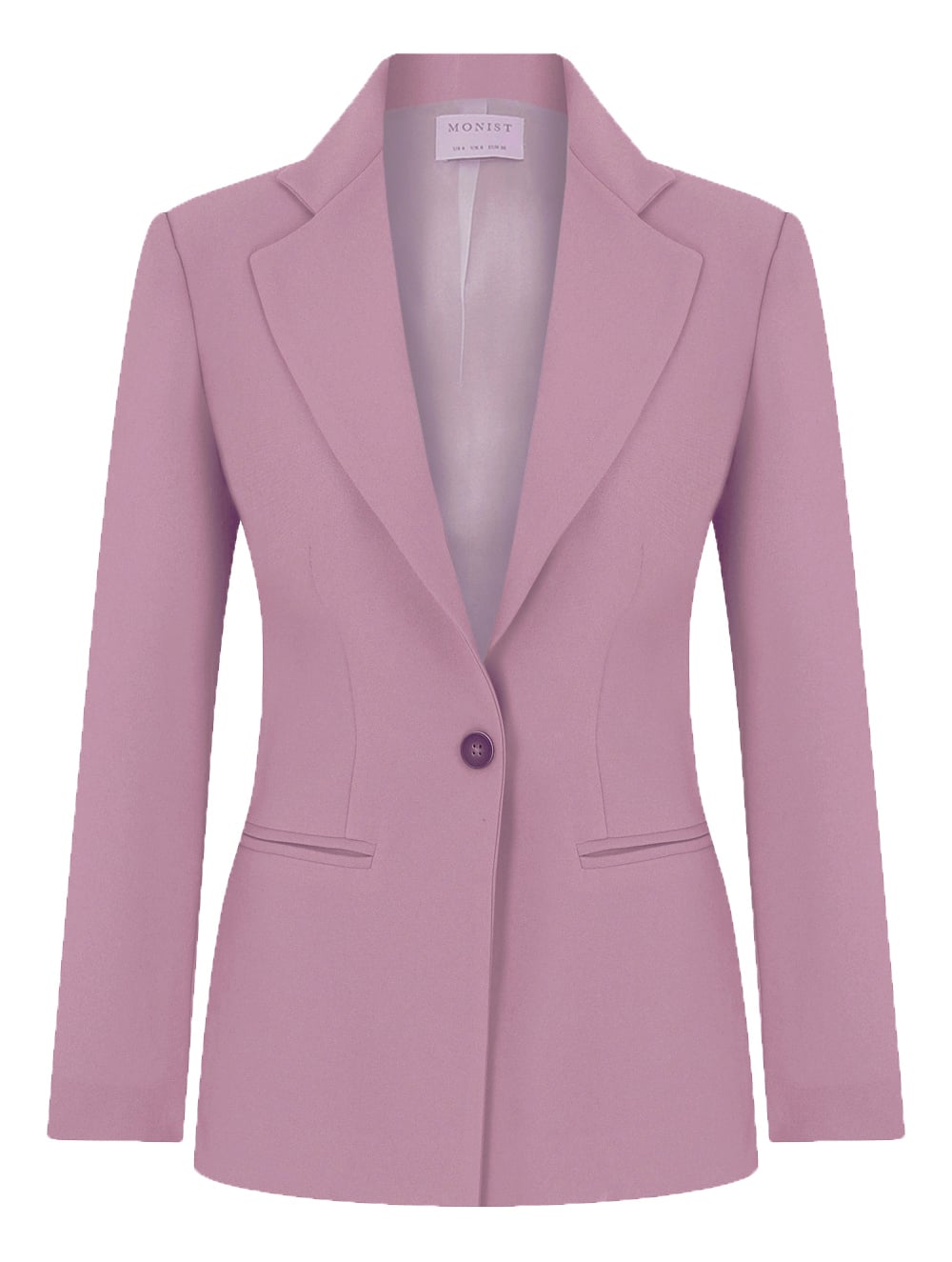 Pembe Tek Düğmeli Klasik Blazer RK 132