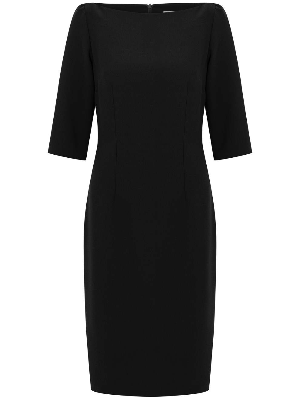 Siyah Kayık Yaka Elbise