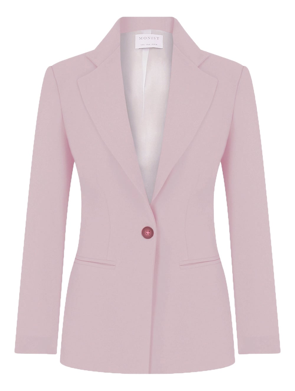 Uçuk Pembe Tek Düğmeli Klasik Blazer RK 93