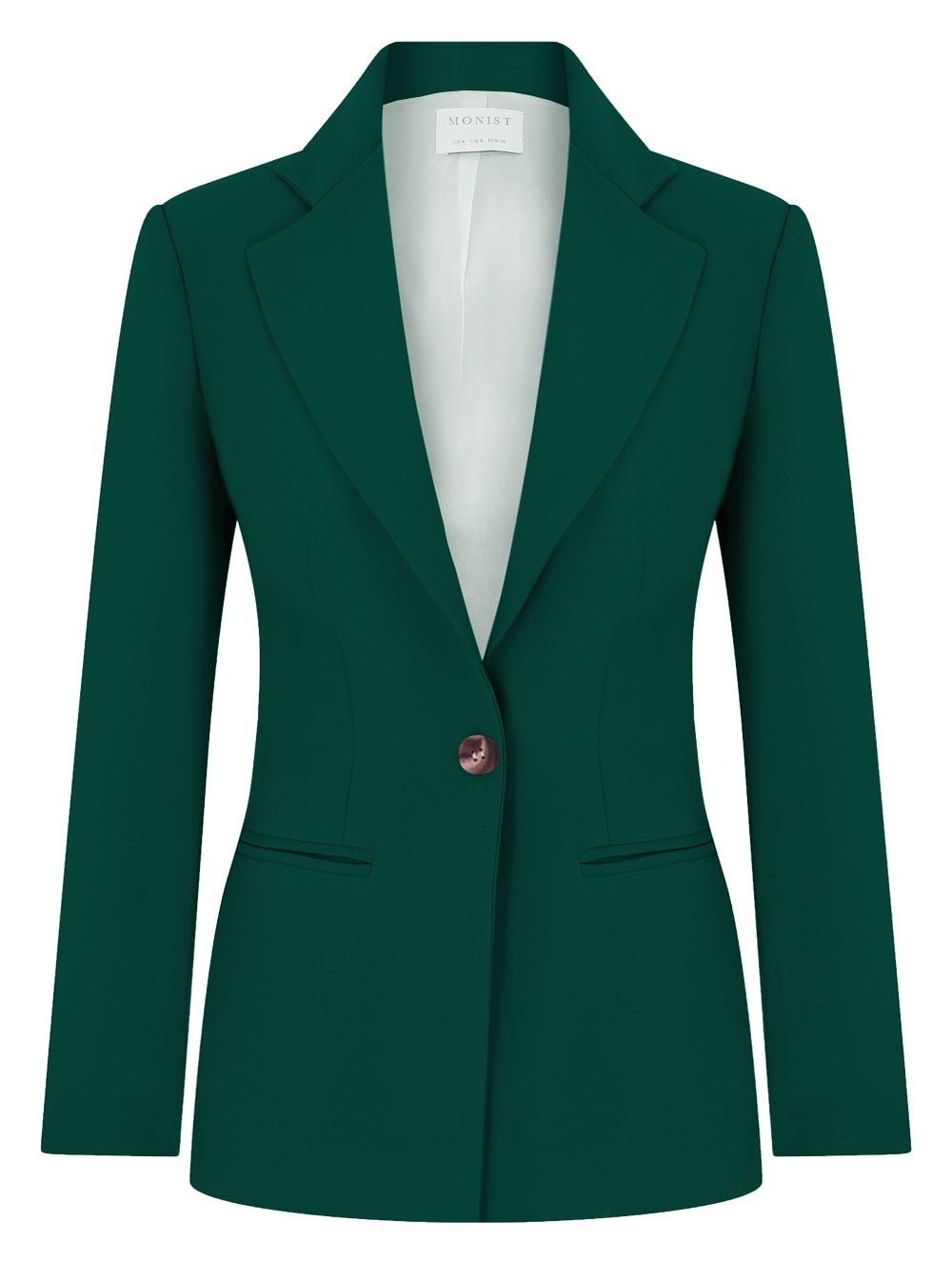 Zümrüt Yeşili Tek Düğmeli Klasik Blazer RK 107