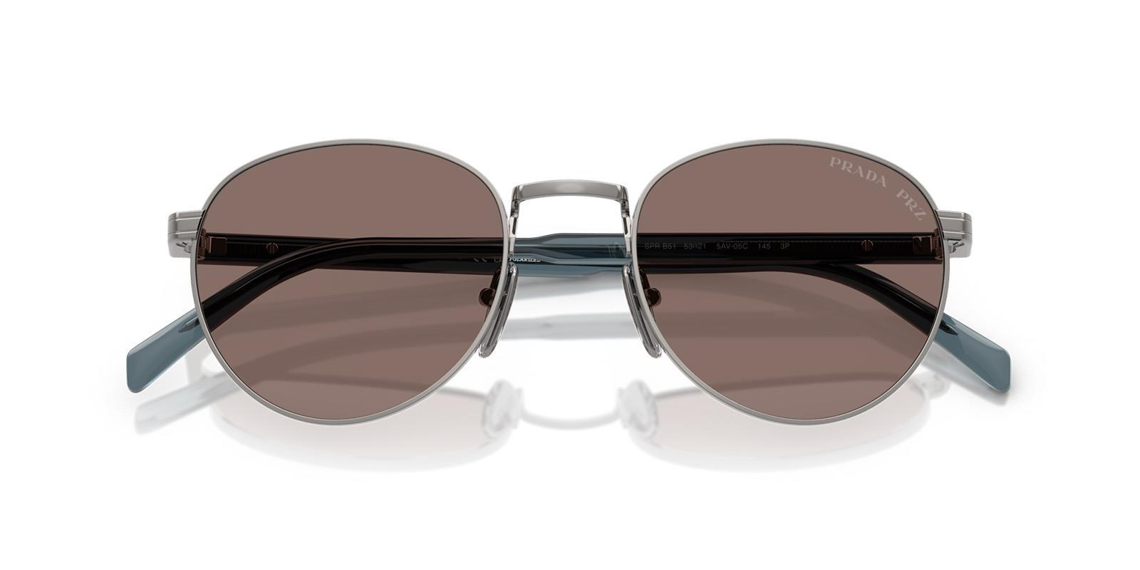 Prada SPRB51 5AV05C 53 Polarize Unisex Güneş Gözlüğü - Lenti