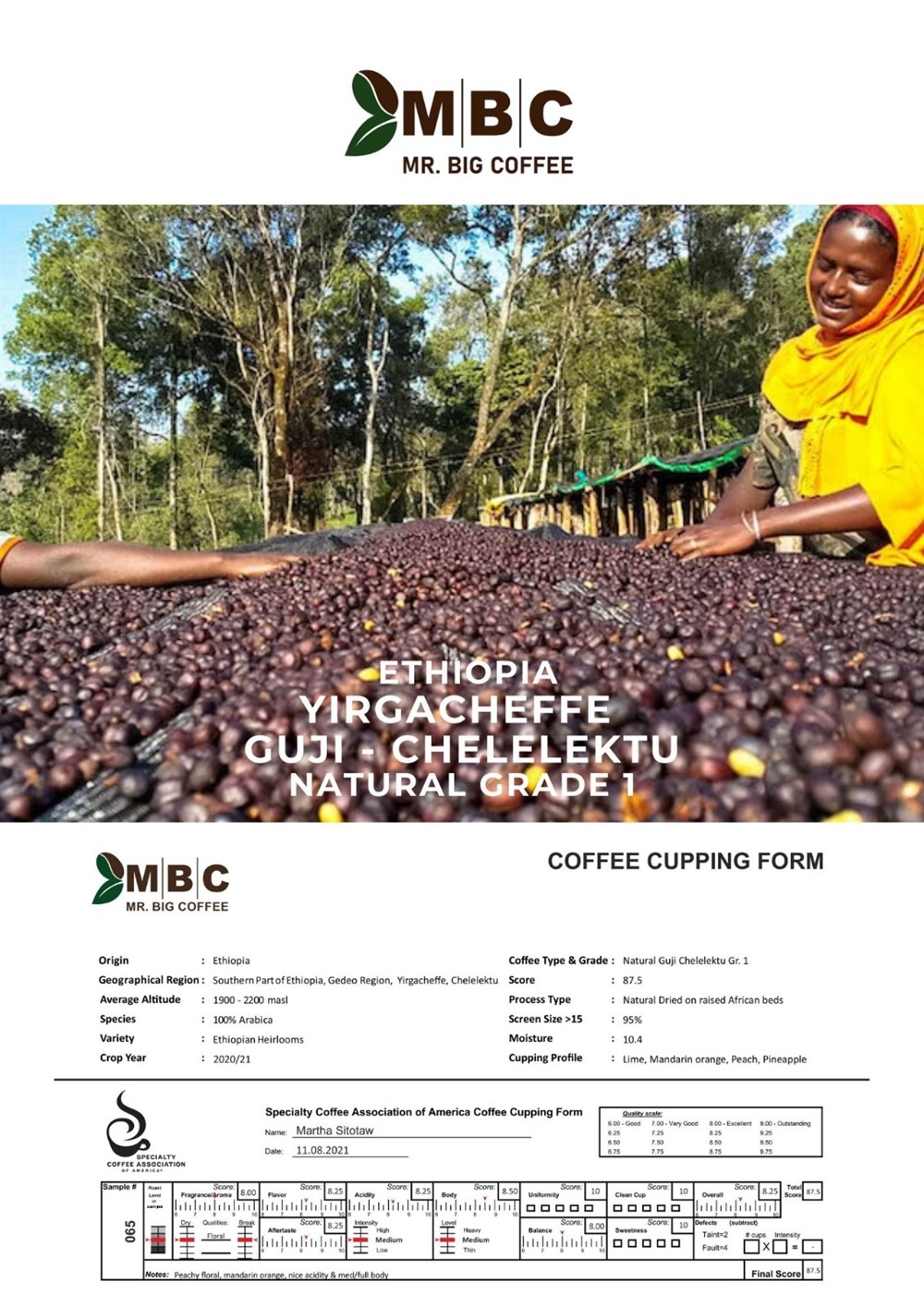 Etiyopya Yirgacheffe, Chelelektu