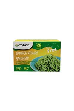 Tassya Spinach Konjac Noodles Ispanaklı Konjac Eriştesi 270 Gr.