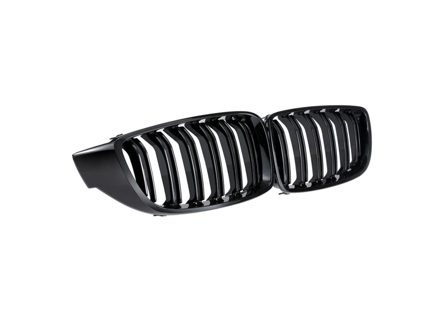 4 SERISI F32 2013-2019 IÇIN UYUMLU M4 PANJUR (CIFT CIZGI BÖBREK) PIANO BLACK