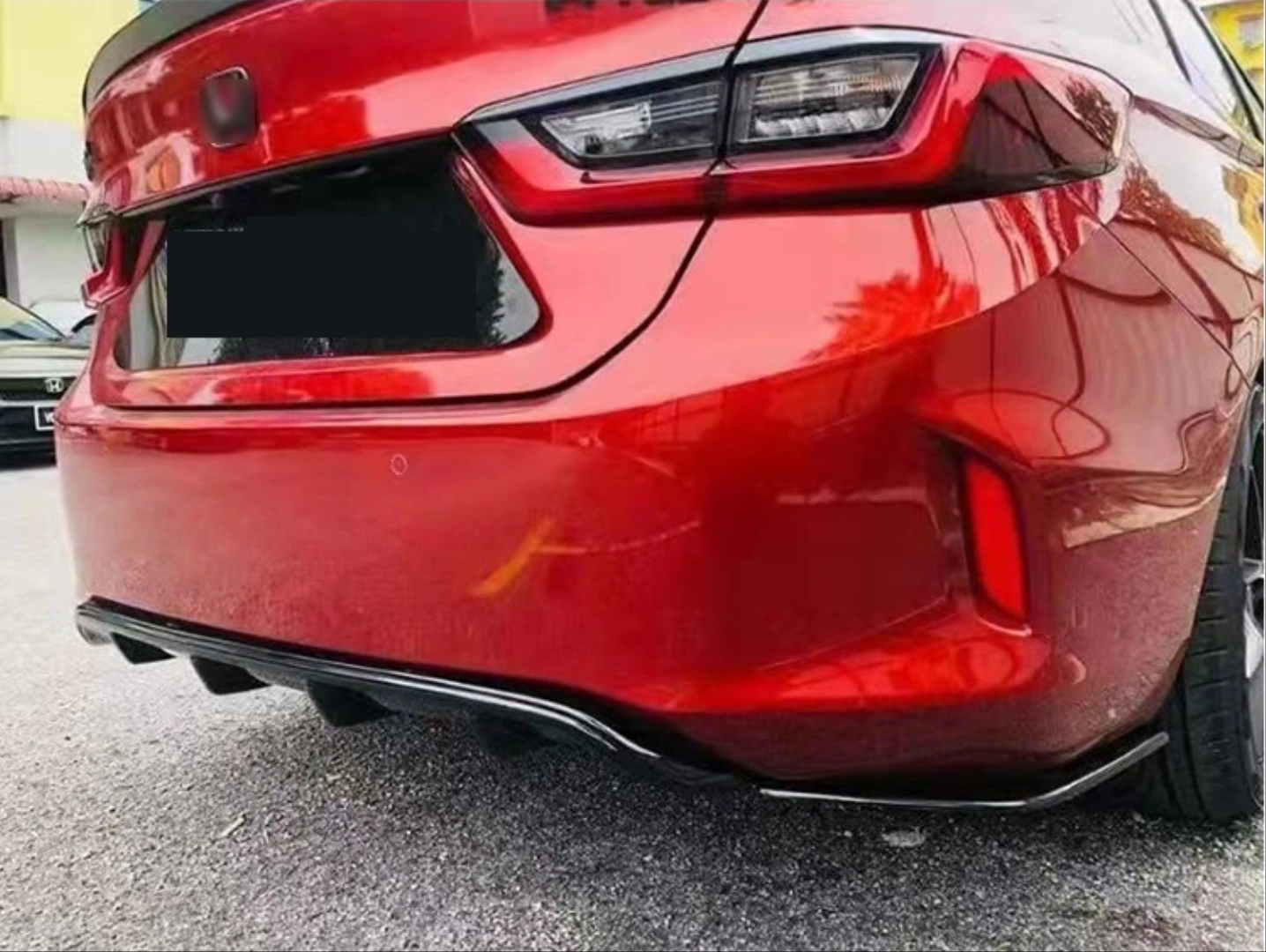 CITY 2020+ IÇIN UYUMLU  RS DIFÜZÖR & FLAP SETI (PARLAK SIYAH)  