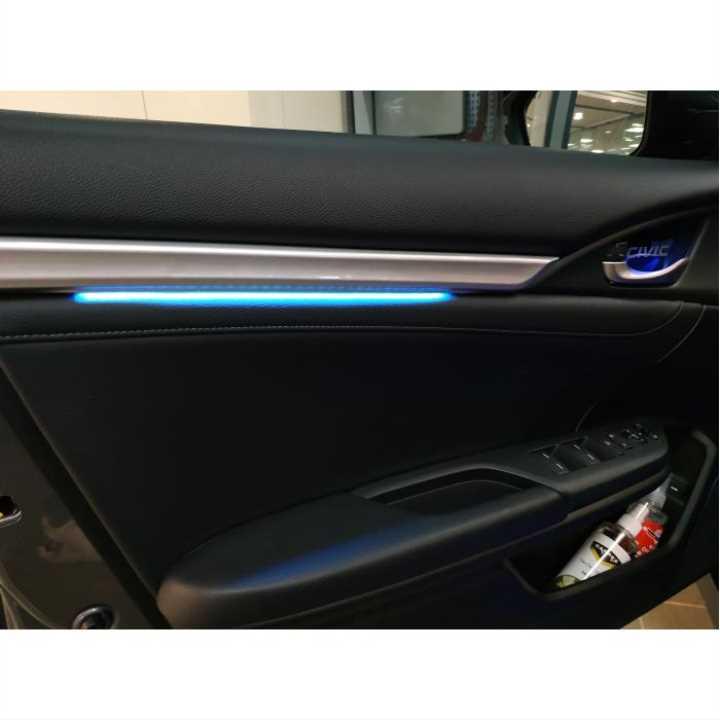 CIVIC FC5-FK7 2016-2020 IÇIN UYUMLU ISIKLI IC KAPI CITASI 4 PARCA MAVI  