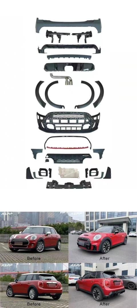 COOPER F55 İÇİN (4 KAPI) JCW BODY KIT - MAKYAJLI GÖRÜNÜM FULL SET 