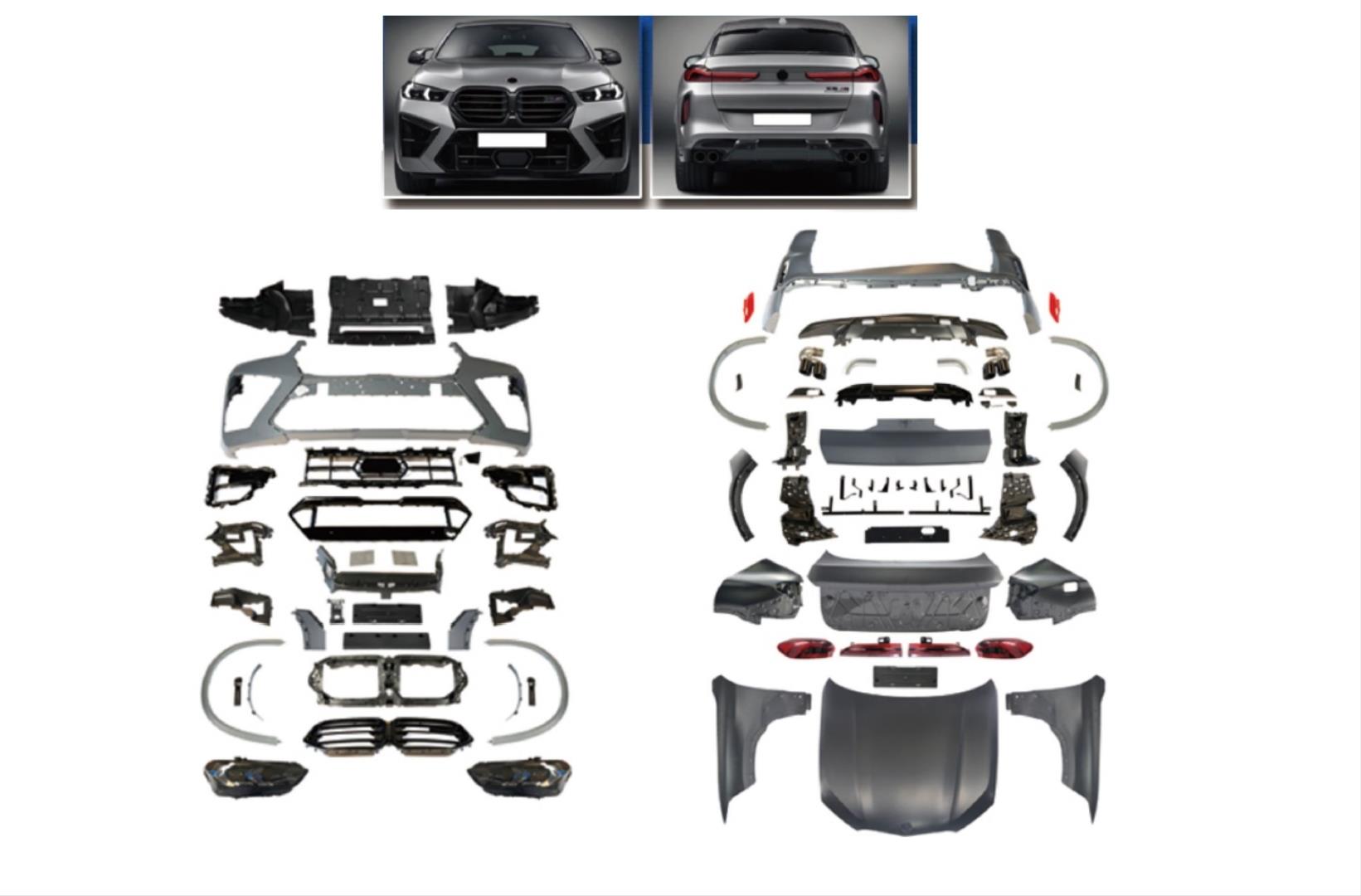E71 X6 İÇİN G06  X6M FACELIFT BODY KIT