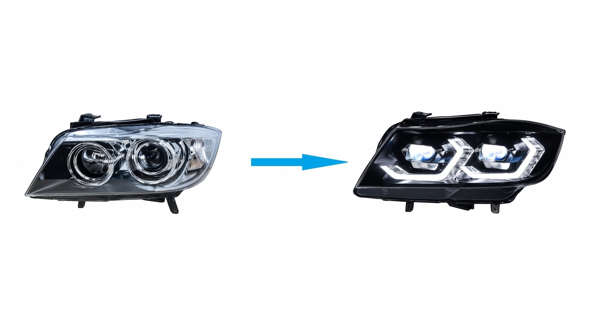 E90 3 SERİSİ MAKYAJLI KASA LAZER FAR (XENON İÇİN 2010-2012)