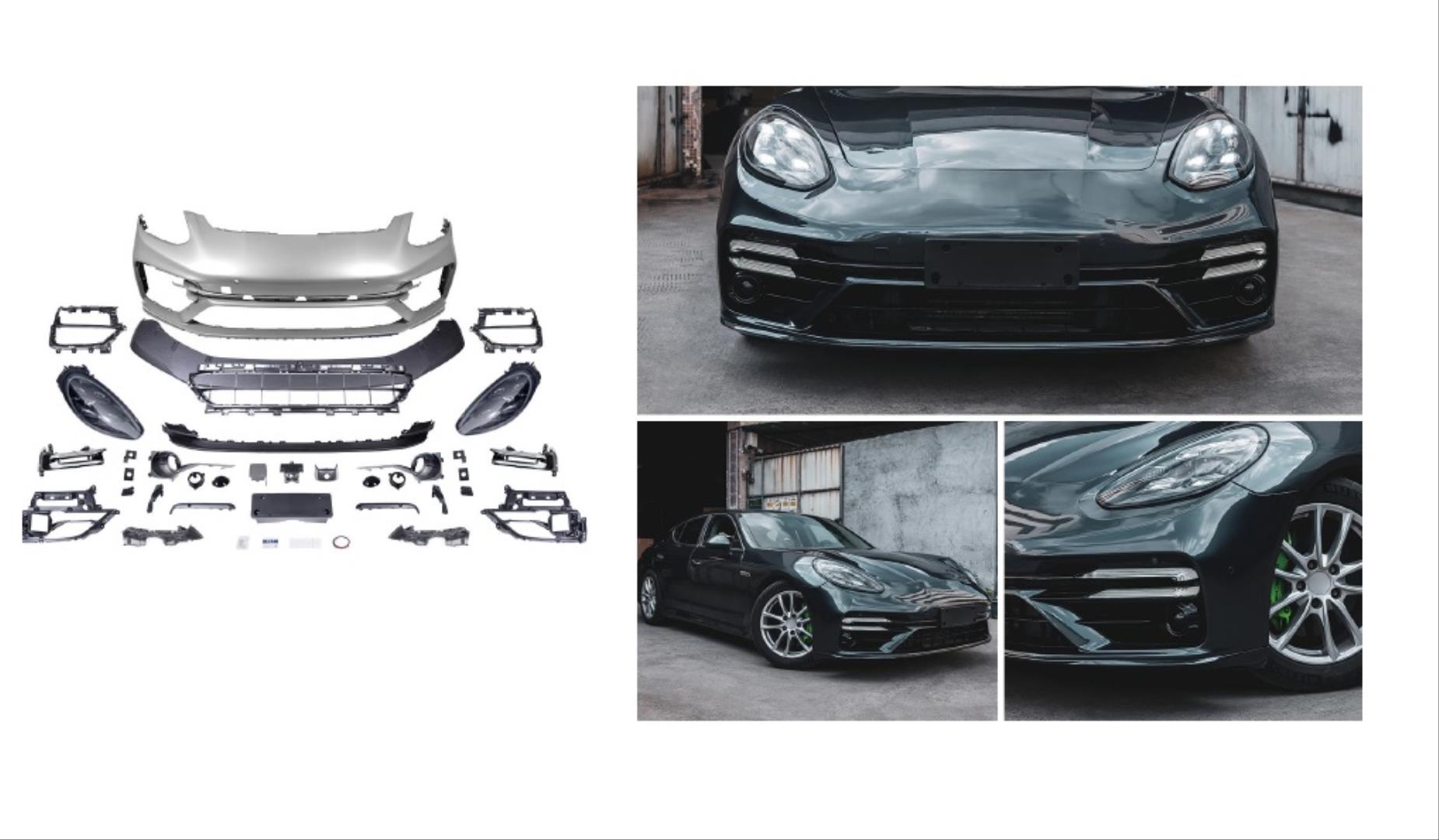 PANAMERA 2011-2013 IÇIN FULL FACELIFT 2018 TURBO S   BODY KIT (Farlar Dahil)   