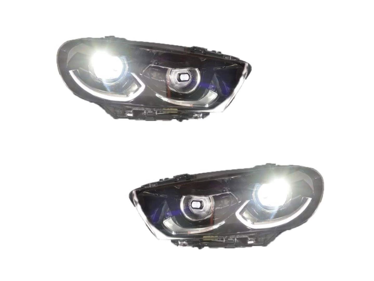 SCIROCCO 09-17 IÇIN UYUMLU LED FAR (FULL LED)-HALOJEN FARLI MODEL IÇIN 