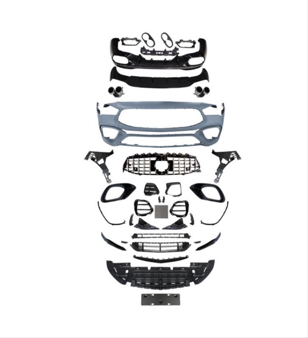 W118 CLA IÇIN UYUMLU CLA 45 GÖRÜNÜM FULL BODY KIT (ÖN TAMPON , PANJUR,DIFÜZÖR,EGZOZ) 
