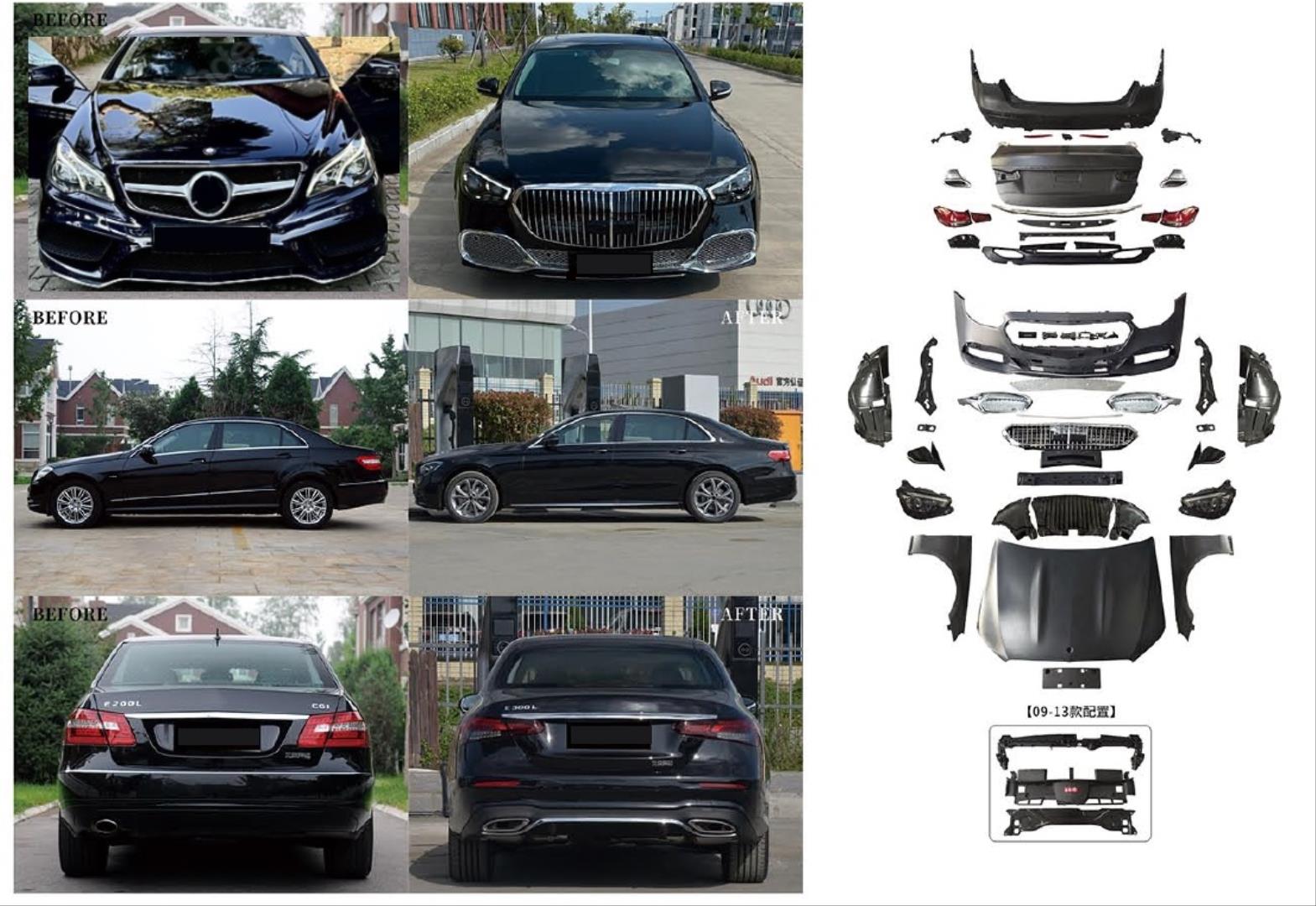 W212 (2014-2016) LCI  İÇİN 2020+ W213 MAYBACH GÖRÜNÜM FULL FACELIFT BODY KIT