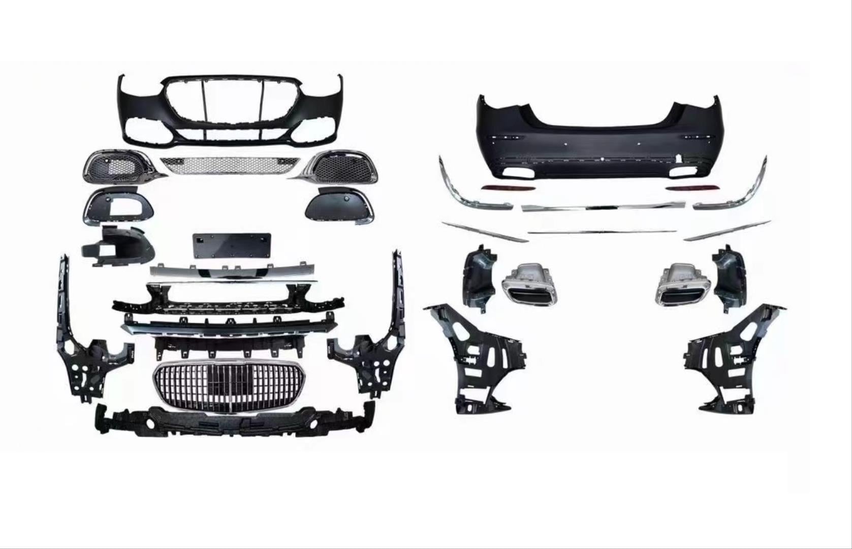 W223 S SERİSİ 2021+ MAYBACH BODY KIT (KROM SİS KAPAKLI) 