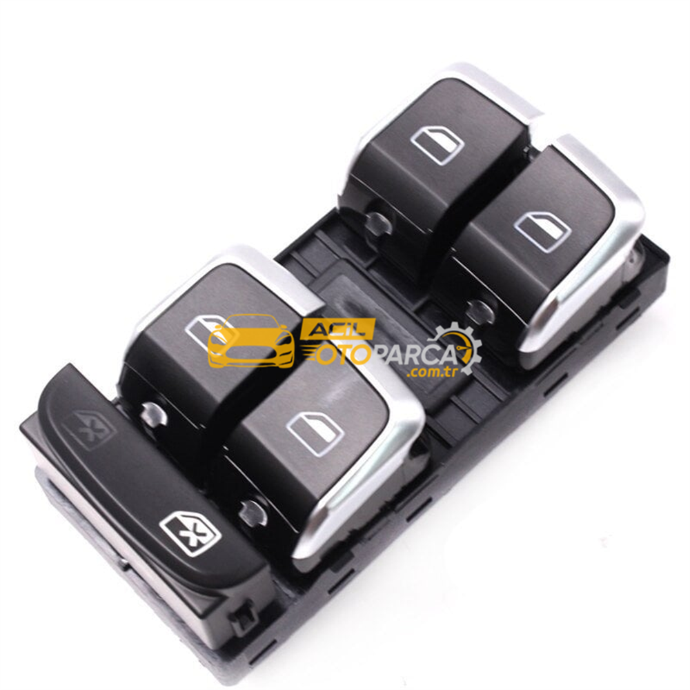 Audi BSG 90-860-019 | Audi A4 2010 Model Sonrası Dörtlü Cam Düğmesi Kromlu