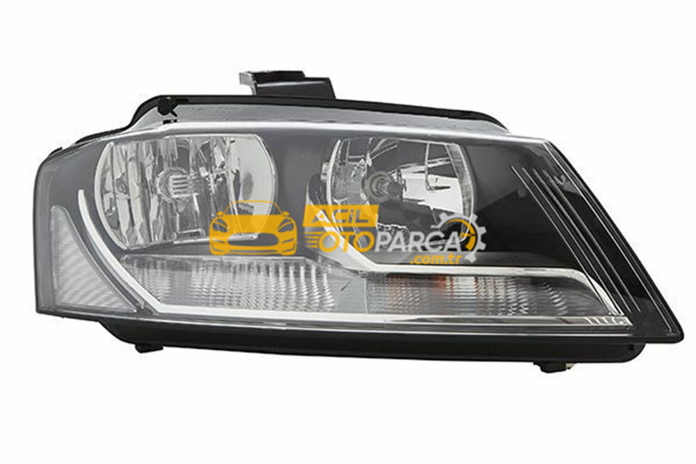 Audi HELLA 1EJ009648-021 | Far + Sinyal Sağ 09-Aı.A3 Beyaz Gunduz Seyır Isıgı