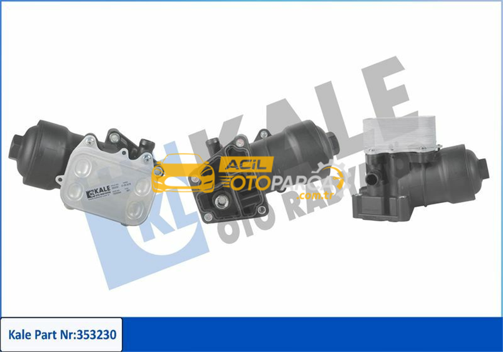 Audi KALE 353230 | Yağ Filtre Braketı + Soğutucu (VW Amarok / Caddy / Crafter / Golf / Passat / Polo / Transporter / Audi Q3)