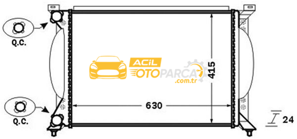 Audi MAHLE CR1417000S | Radyatör 01-09 Aı.A4 1.6-1.8T-2.0Tdi