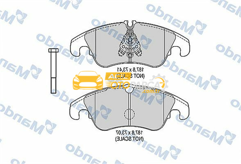 Audi MANDO MBF015380 | Fren Balata Ön 08-Aı.A4-Aı.A5
