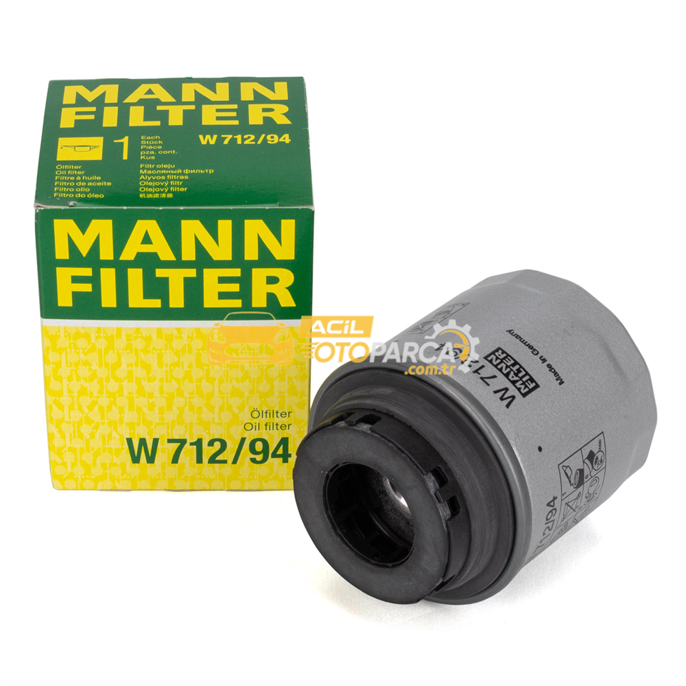 Audi MANN W712-94 | Audi A3 1.2 TFSI (CBZB) Yağ Filtresi