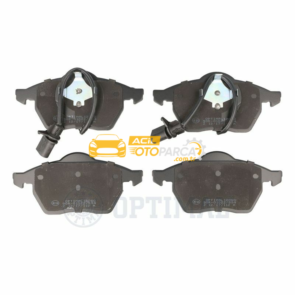 Audi OPTIMAL BP-12080 | Ön Fren Balatası-Kablolu-20mm (VW Passat 97-05 Audi A4 99-05 A6 98-05 Skoda Superb 02-08)