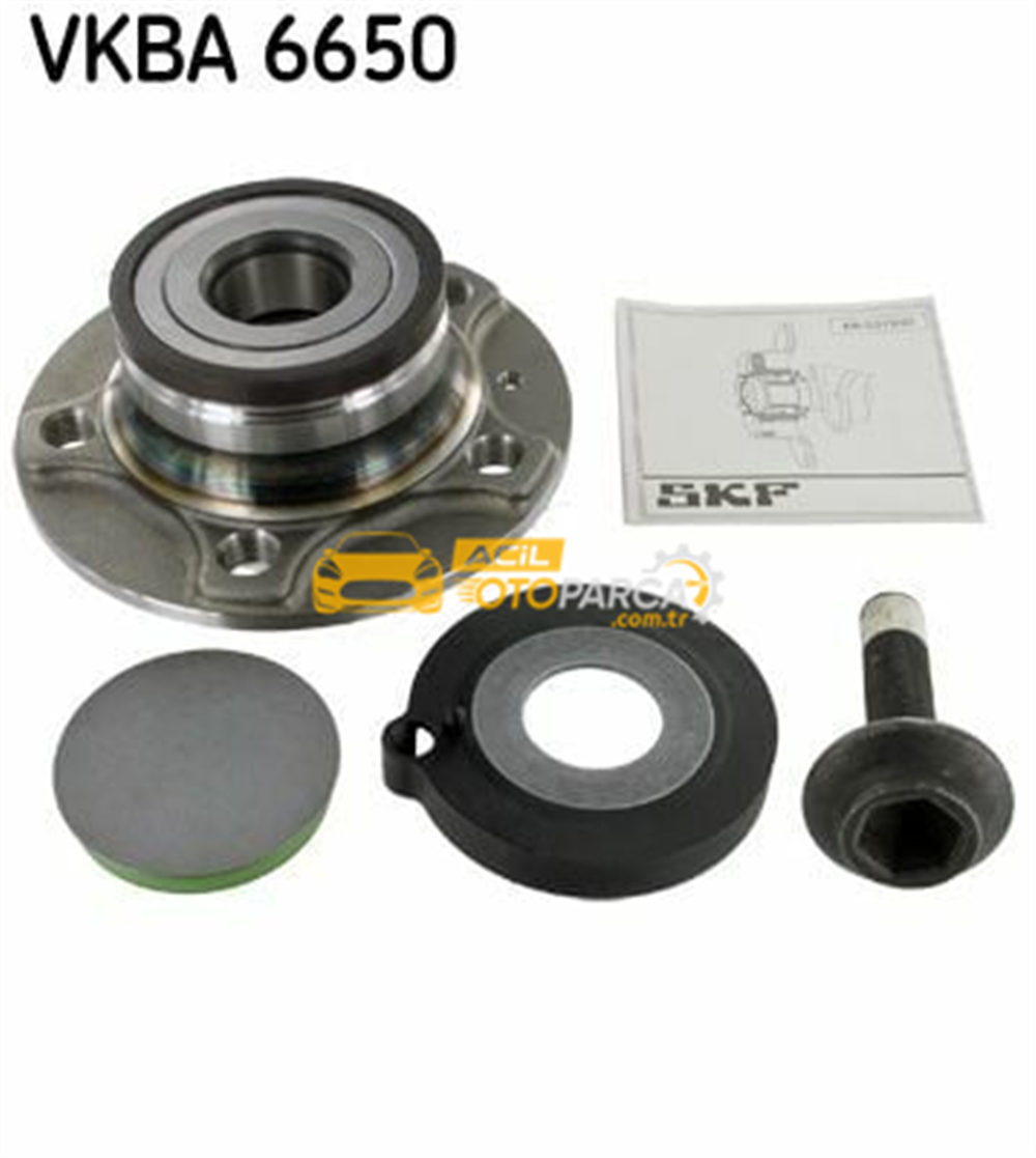 Audi SKF VKBA6650 | VW A4 A5 A6 2008-1.8 2.0 Porya Arka 8W0598611b