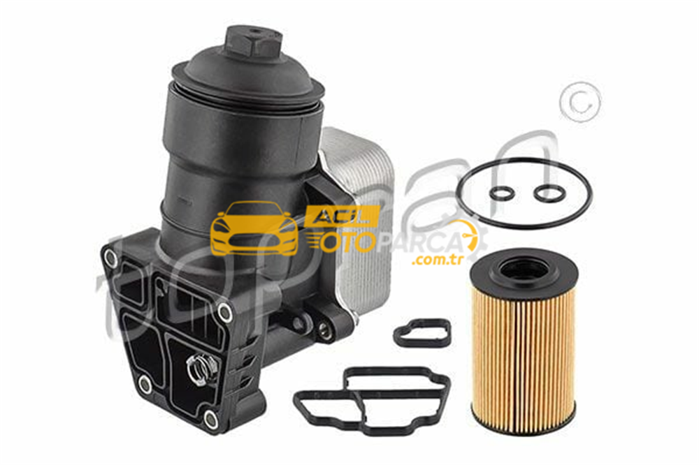 Audi TOPRAN 117295 | Yağ Filtre Braketı + Soğutucu + Filtre (VW Amarok / Caddy / Crafter / Golf / Passat / Polo / Transporter / Audi Q3)