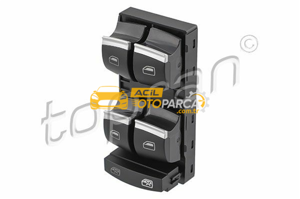 Audi TOPRAN 118903 | Sol Ön Kapı Cam Düğmesi (Audi A3 09-13 Q7 10-15)