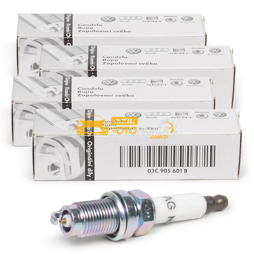Audi VAG / ORJINAL 03C905601B | Audi A3 2004-2013 Model Arası 1.2 TSI-1.4 TSI Motor Ateşleme Bujisi Oem / Orijinal Marka