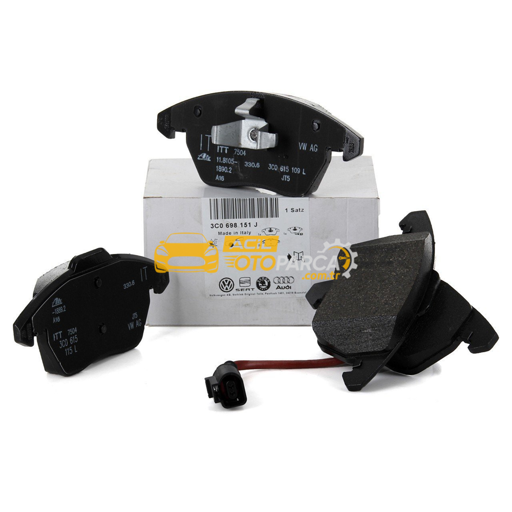 Audi VAG / ORJINAL 5K0698151 | Audi A1 2011-2018 Model Arası Büyük Tip Ön Fren Balatası /Orijinal Marka