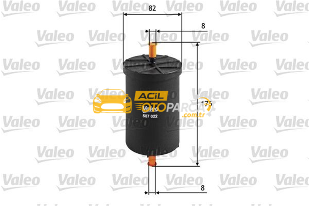Audi VALEO 587022 | Benzin Filtresi (VW Golf 98-06 Audi A3 97-03 A4 01-08 Seat Leon 00-06 Skoda Octavia 97-11)