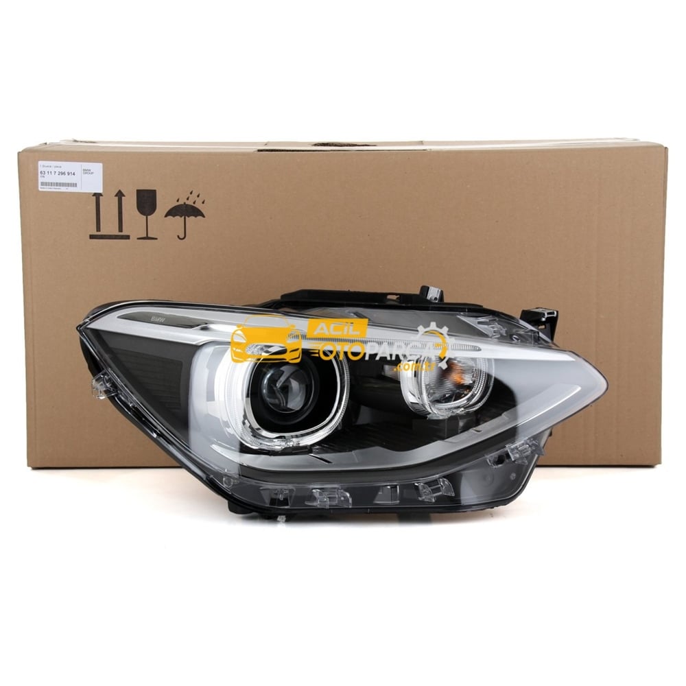 Bmw 1 Serisi F20 Kasa Bi-Xenon Sağ Far Komple Orjinal (63117296914)
