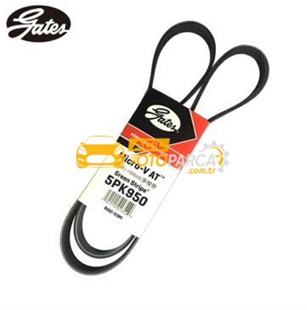 Bmw 3 Serisi E46 Kasa 318i M43 Klima Kayışı (5PK 950) Gates Marka (GAT.5PK950)