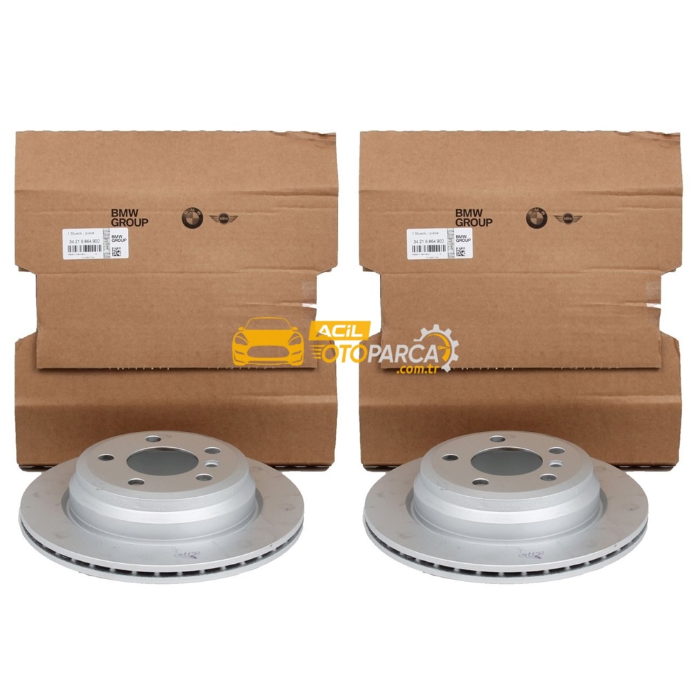 Bmw 4 Serisi F32 Kasa Arka Fren Disk Takımı Orijinal (34216792229, 34216864900-1)