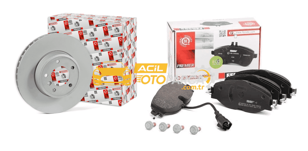 FERODO Volkswagen Jetta 2006-2015 Model Arası Ön Fren Disk - Ön Fren Balata Takımı Ferodo Marka