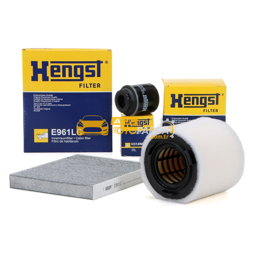 HENGST Audi A1 1.4 TFSI Periyodik Bakım Filtre Seti Hengst Marka