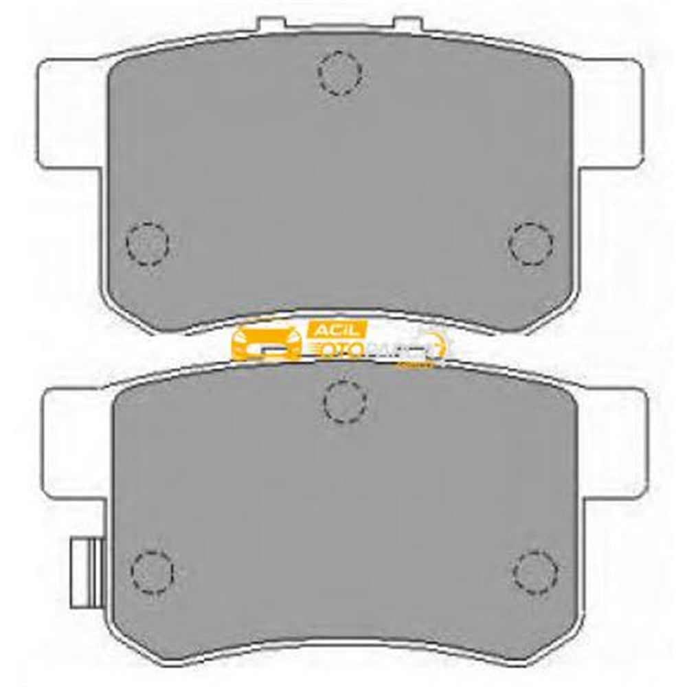 Honda Euro Ci̇vi̇c Takim Arka Fren Balatasi 1996-2000