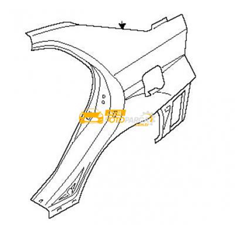 Kia Cerato Arka Çamurluk Sol 2007-2009