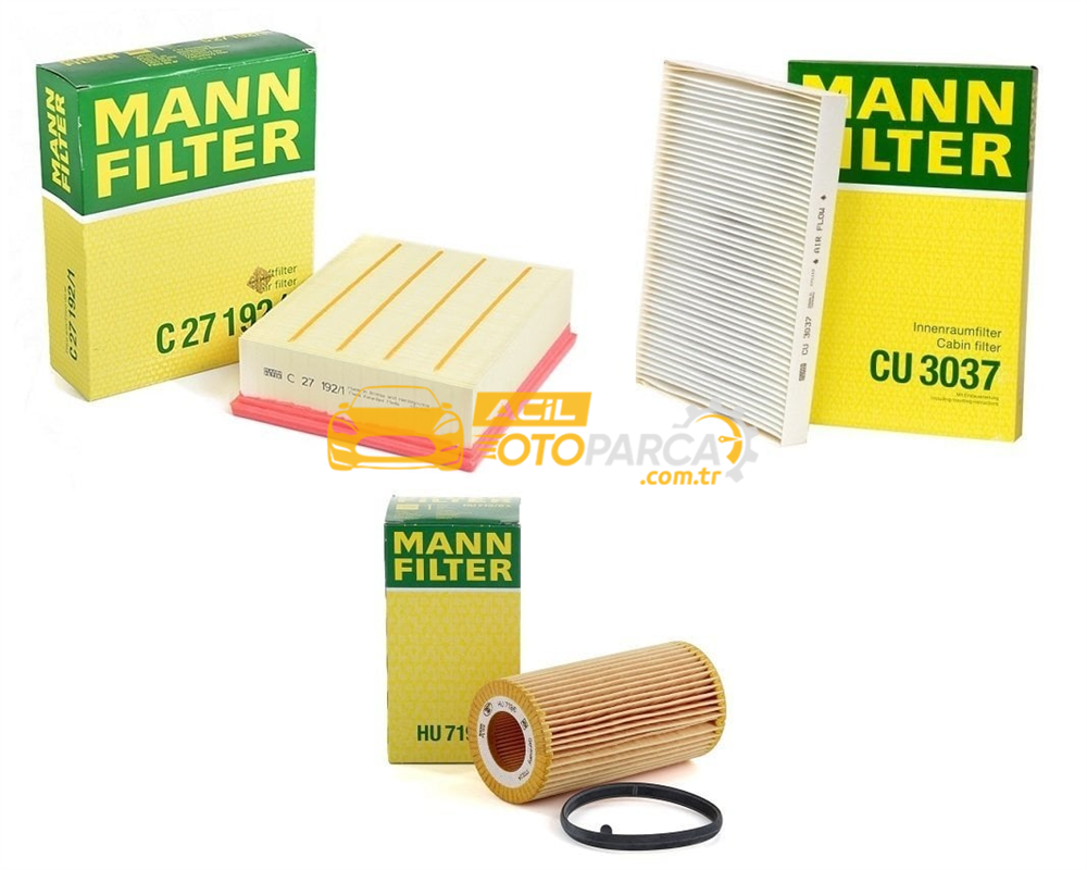 MANN Audi A4 2002 - 2008 2.0 TFSI Periyodik Bakım Seti Mann Marka