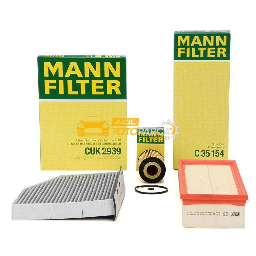 MANN Audi Q3 2.0 TDI 140 BG Periyodik Filtre Bakım Seti Mann Marka