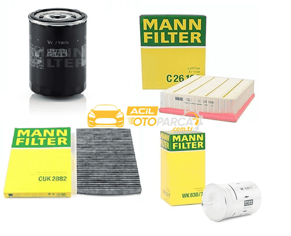MANN Volkswagen Passat 1.6 Benzinli Motor Filtre Bakım Seti Mann Marka