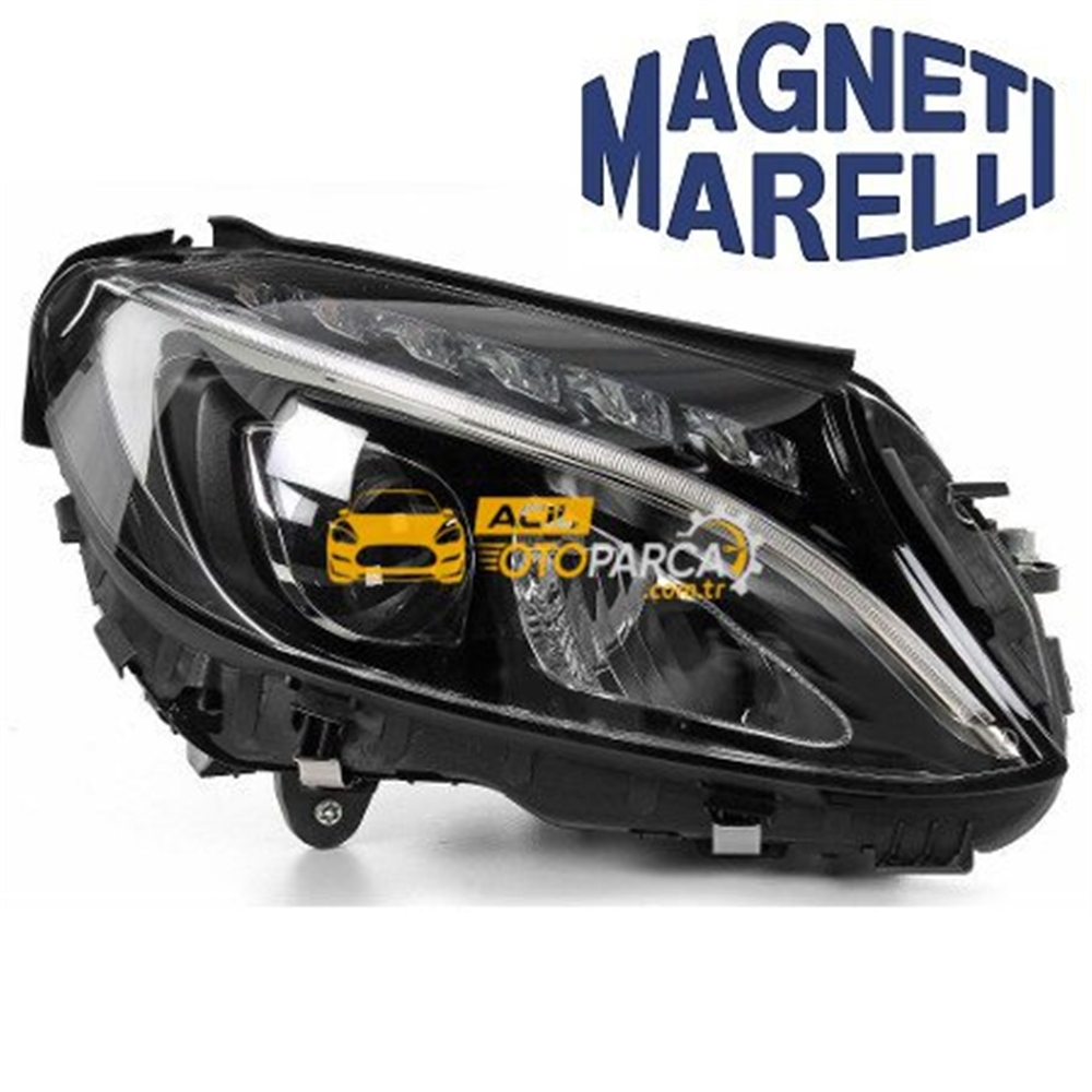 Mercedes Benz C Serisi W205 Sağ Far Komple LED'li Marelli Marka