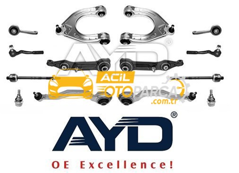 Mercedes Benz CLS Serisi W219 Ön Alt Salıncak Seti (14 Parça) Ayd Marka (89-13149 / 21133099990, w219)