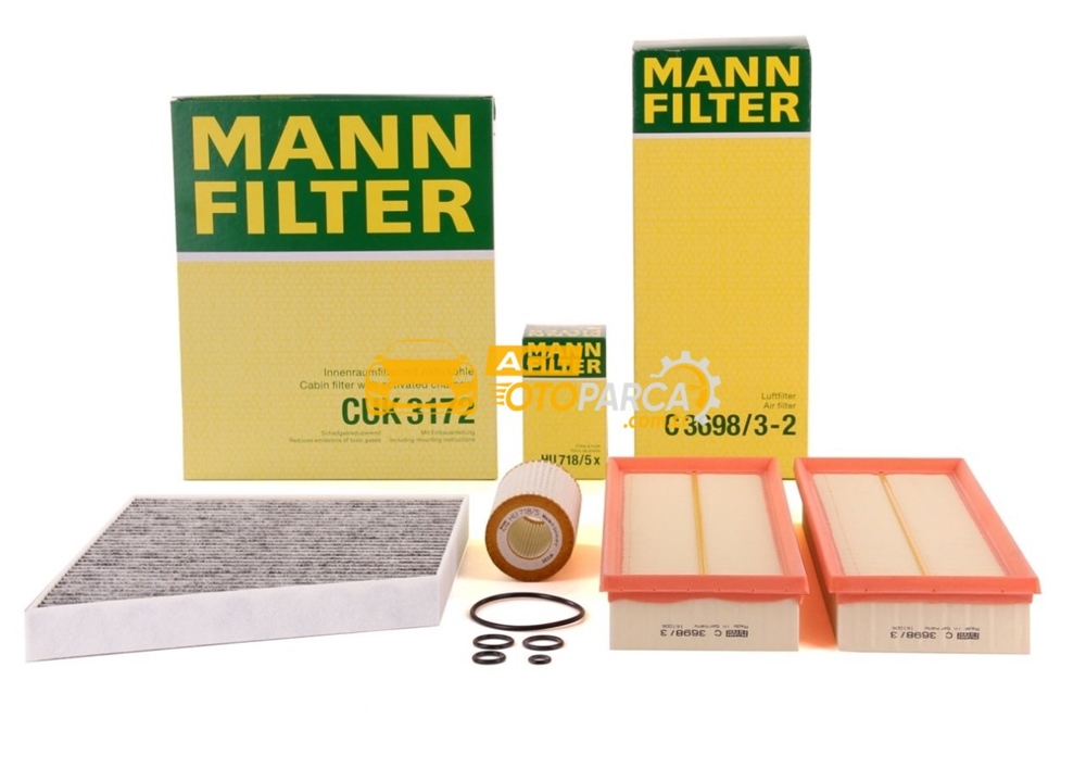 Mercedes Benz E Serisi W211 E280 Periyodik Bakım Filtre Seti Mann Marka (w211e280kit)