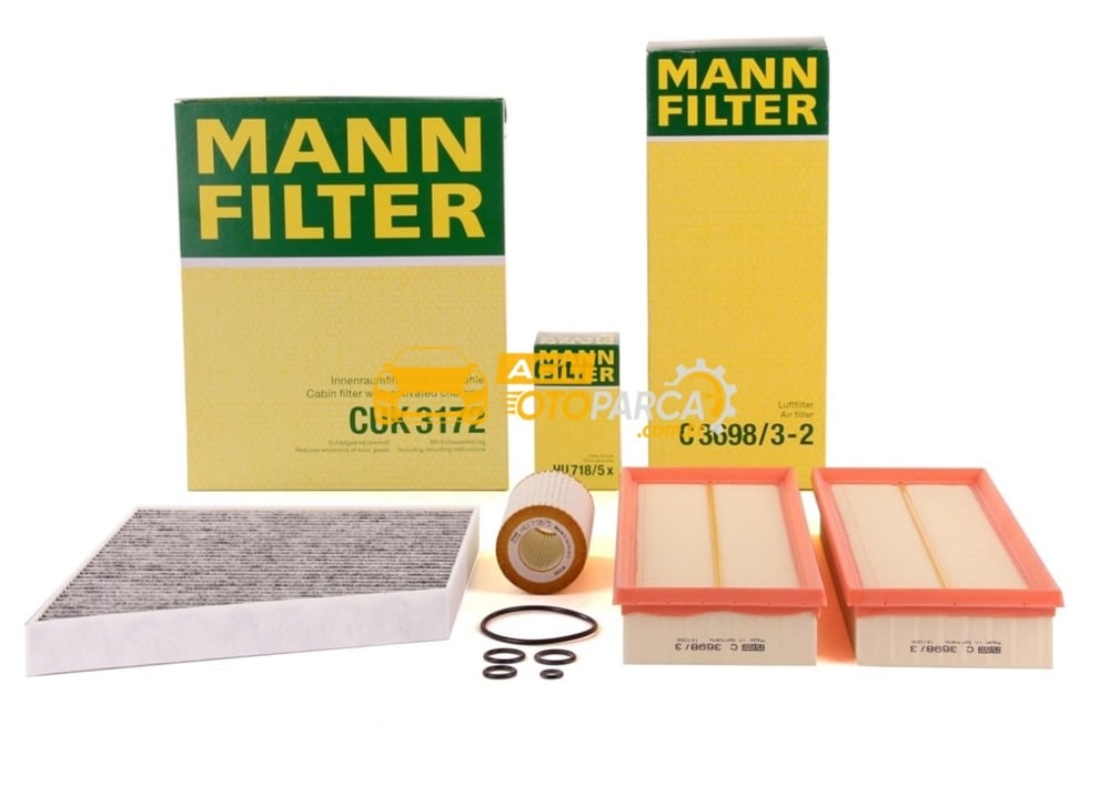 Mercedes Benz E Serisi W211 E320 Periyodik Bakım Filtre Seti Mann Marka (w211e320kit)