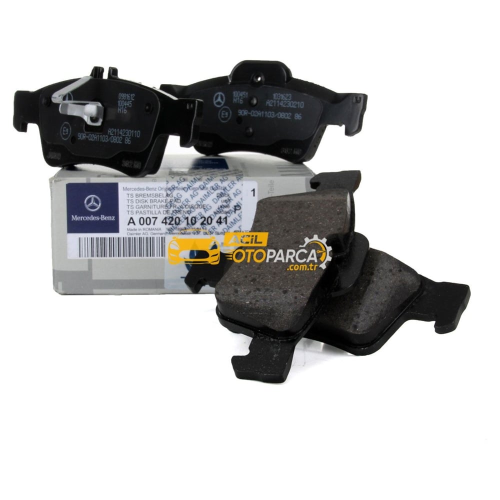 Mercedes Benz E Serisi W212 E250 Arka Fren Balata Takımı Orjinal (A0074201020, 0074206720-1)